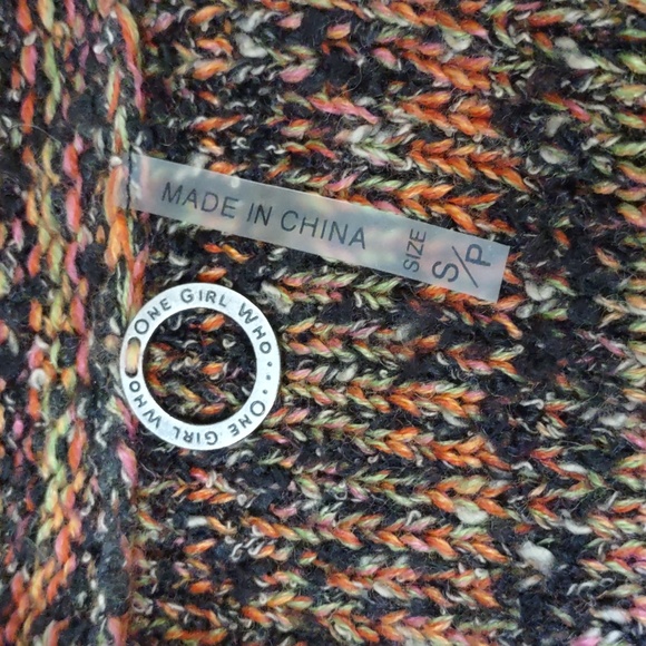 One Girl Who Double Breasted Cardigan Sweater - Picture 7 of 10